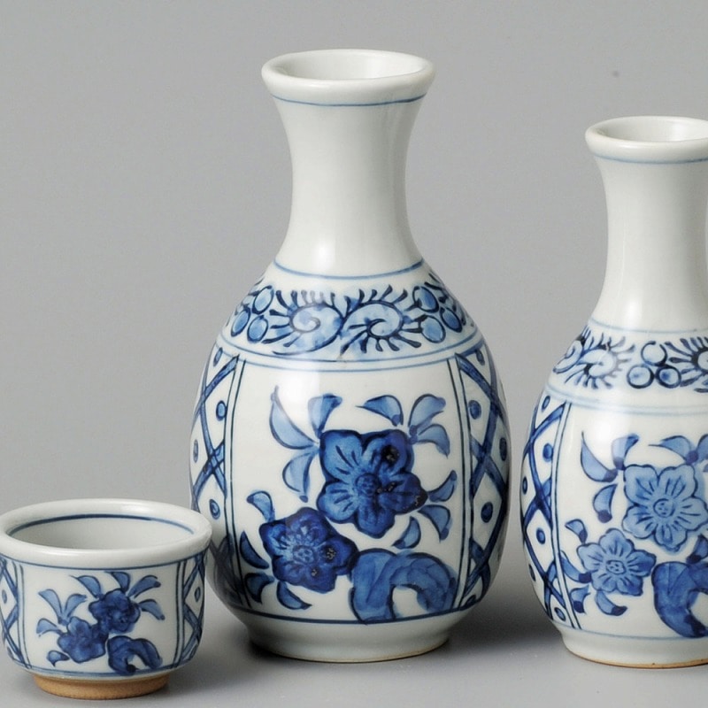 金正陶器 古染花鳥大徳利 1個(ご注文単位1個)【直送品】