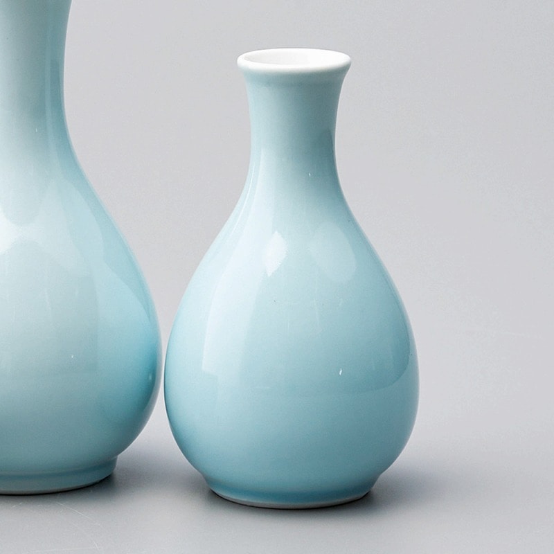 金正陶器 水青磁塗分け玉型徳利(小) 1個(ご注文単位1個)【直送品】