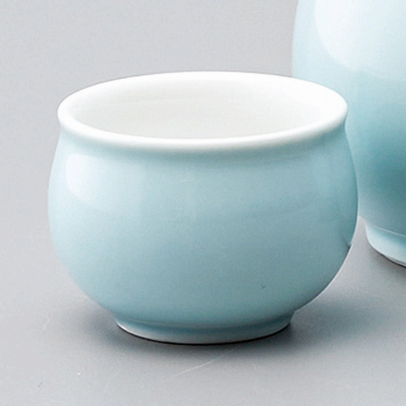 金正陶器 水青磁塗分けぐい呑み 1個(ご注文単位1個)【直送品】