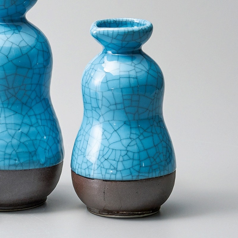 金正陶器 墨貫入 ブルー1号徳利 1個(ご注文単位1個)【直送品】