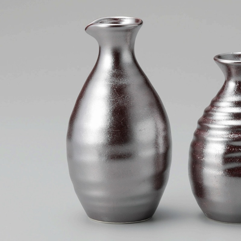 金正陶器 紅銀彩徳利(大) 1個(ご注文単位1個)【直送品】