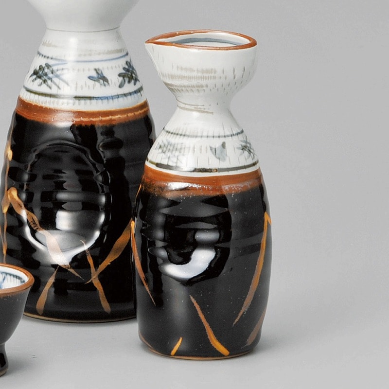 金正陶器 天目金芦(土物)1号徳利 1個(ご注文単位1個)【直送品】