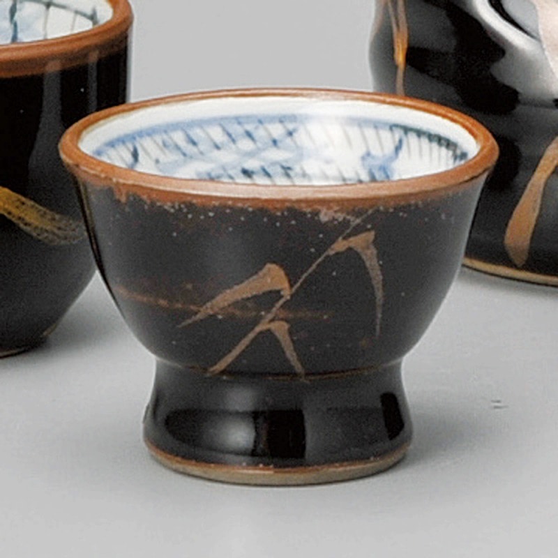 金正陶器 天目金芦(土物)反ぐい呑 1個(ご注文単位1個)【直送品】