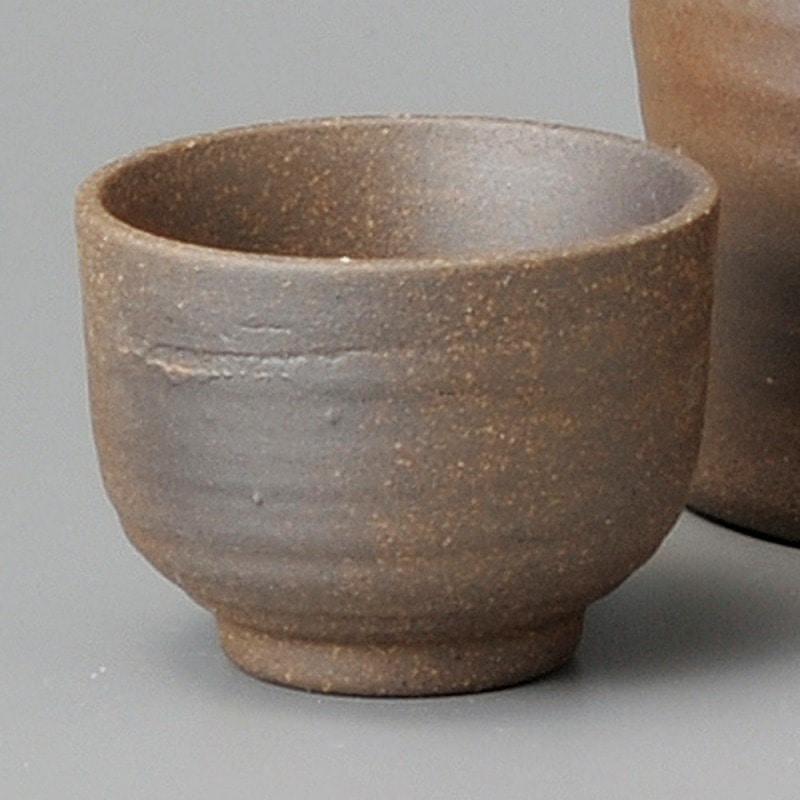 金正陶器 焼締盃 1個(ご注文単位1個)【直送品】
