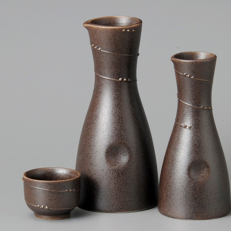 金正陶器 茶ウズ一珍片ペコ2号徳利 1個(ご注文単位1個)【直送品】