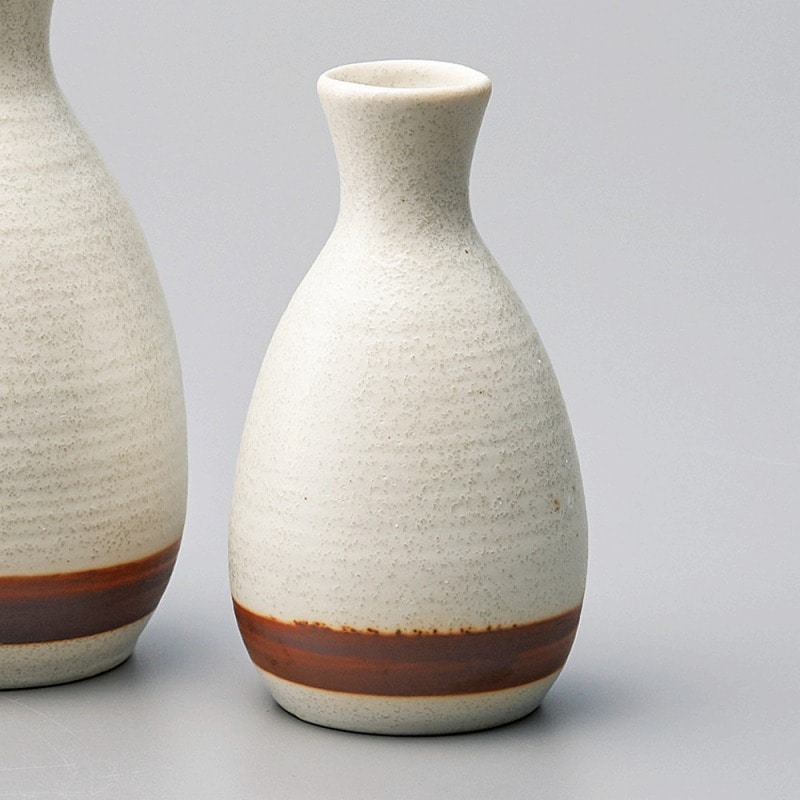 金正陶器 白結晶ライン1合徳利 1個(ご注文単位1個)【直送品】