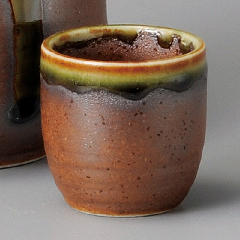 金正陶器 伊賀織部流し盃 1個（ご注文単位1個）【直送品】