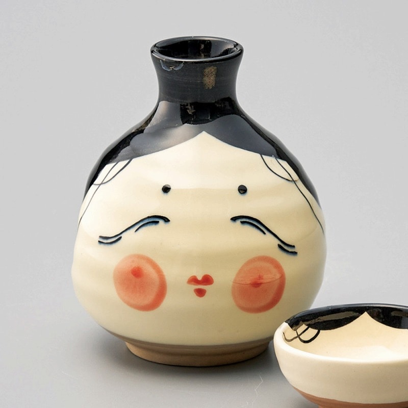 金正陶器 おかめ徳利 1個（ご注文単位1個）【直送品】