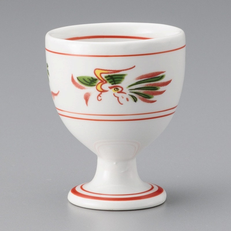 金正陶器 赤絵花鳥すずらん型陶盃 1個（ご注文単位1個）【直送品】
