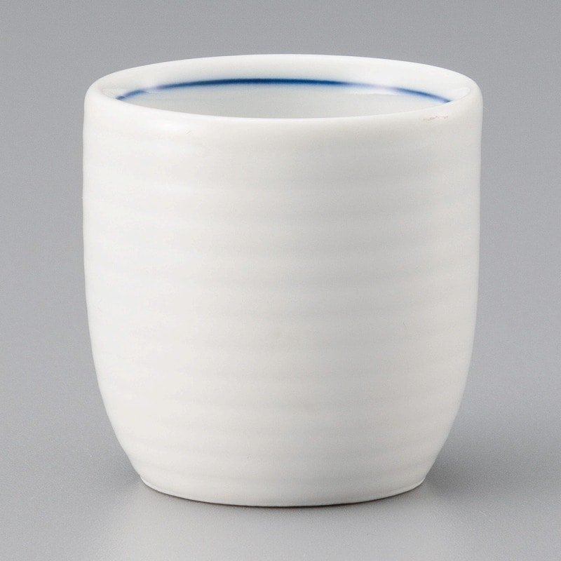 金正陶器 白千段ﾀﾙ型ぐい呑 1個（ご注文単位1個）【直送品】