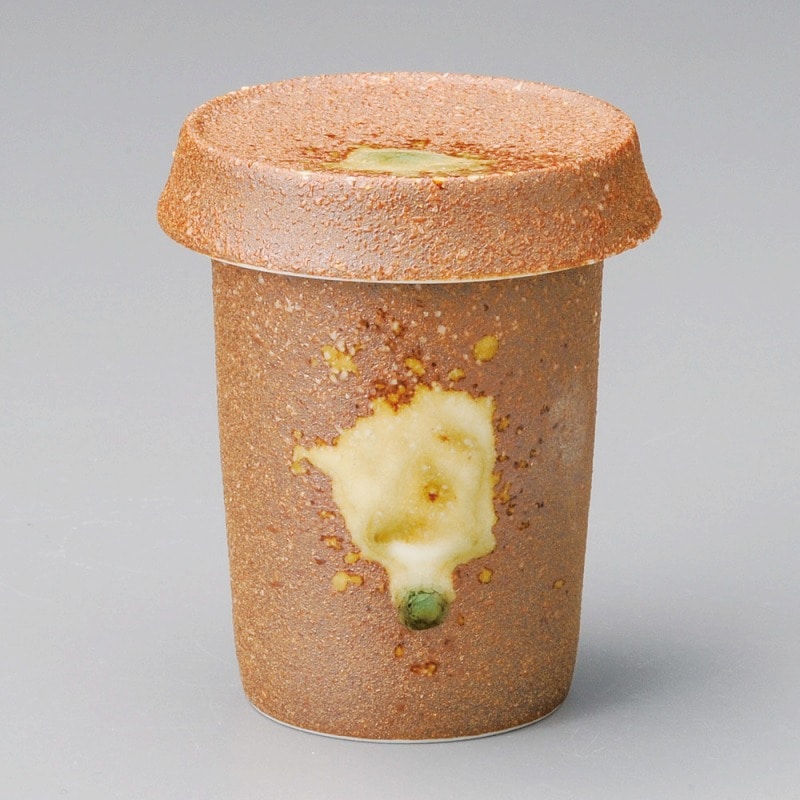 金正陶器 信楽ひれ酒(ﾌﾀ付) 1個（ご注文単位1個）【直送品】