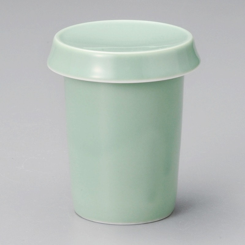 金正陶器 天竜青磁ひれ酒(蓋)※蓋のみ 1個（ご注文単位1個）【直送品】