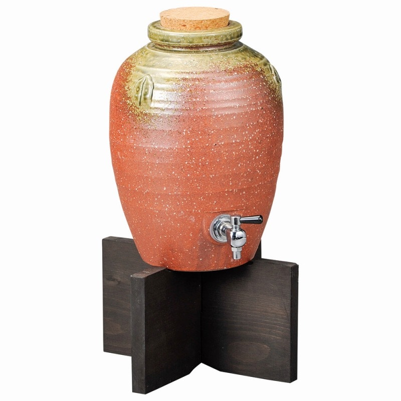 金正陶器 伊賀風丸三升サーバー 1個(ご注文単位1個)【直送品】