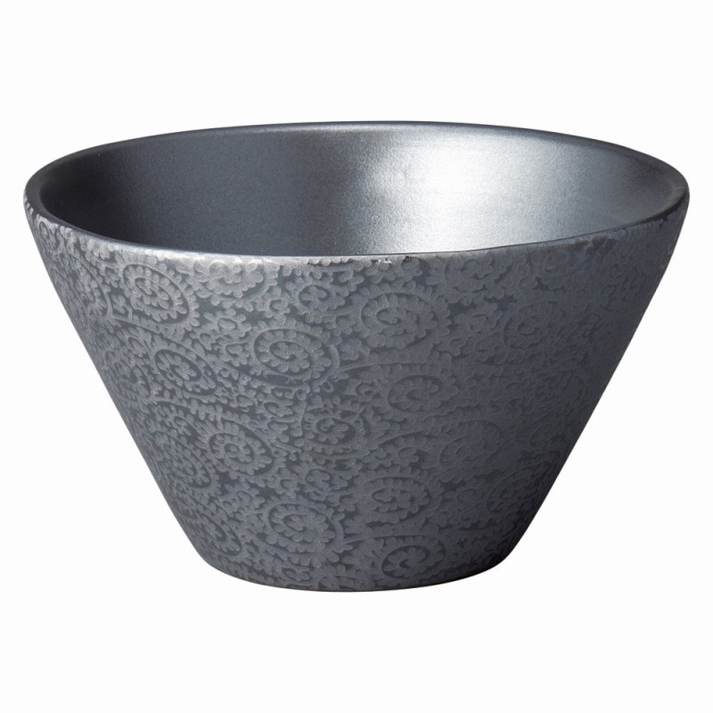 金正陶器 銀彩唐草(黒)アイスペール 1個(ご注文単位1個)【直送品】