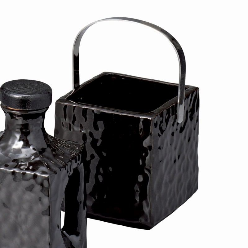 金正陶器 雅ブラックアイスペール 1個(ご注文単位1個)【直送品】