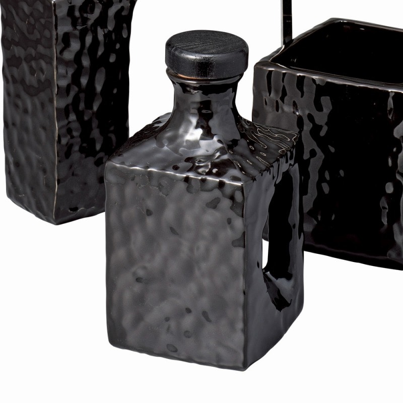 金正陶器 雅ブラックボトル 1個(ご注文単位1個)【直送品】