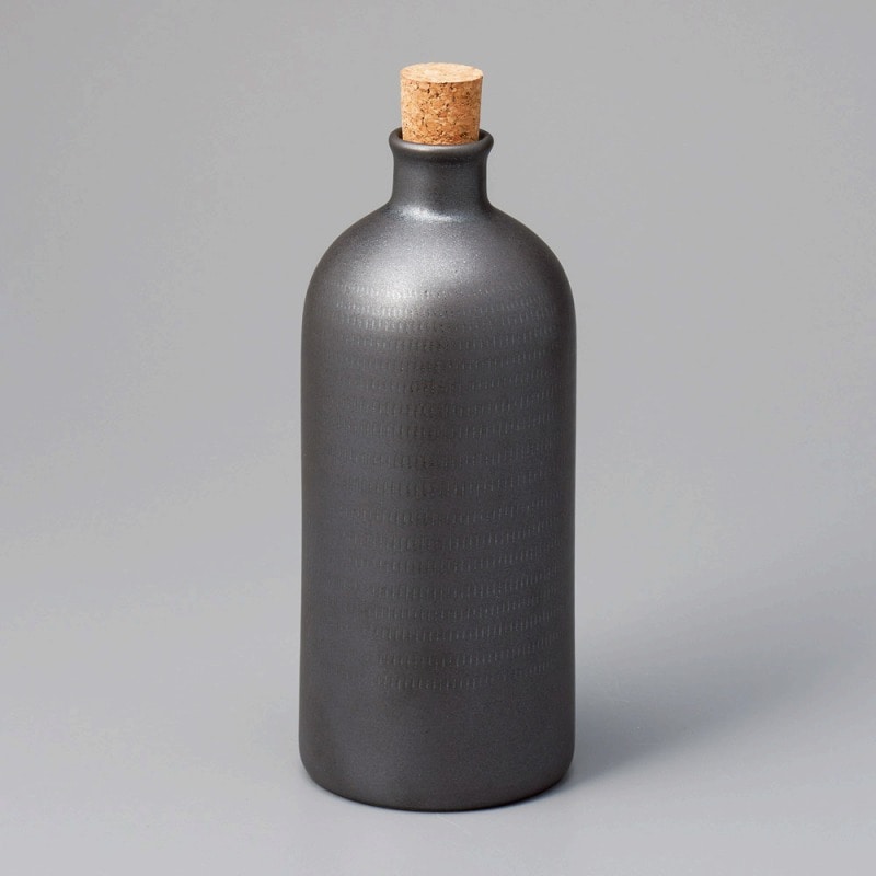 金正陶器 ラジウムボトル黒短 1個(ご注文単位1個)【直送品】