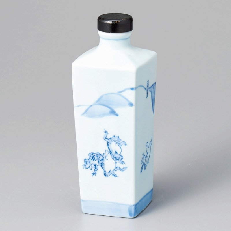 金正陶器 鳥獣戯画角ボトル 1個(ご注文単位1個)【直送品】