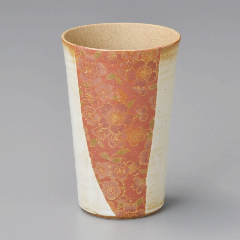 金正陶器 花柄美増し(白)ﾋﾞｱﾁｭｰﾊｲ 1個（ご注文単位1個）【直送品】