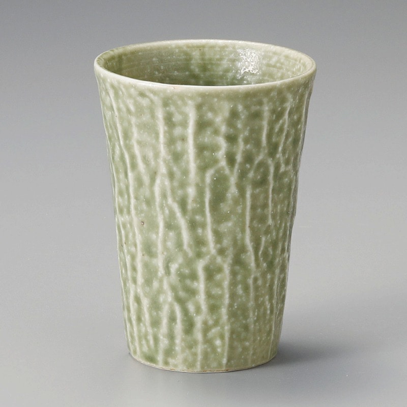 金正陶器 ｸﾞﾘｰﾝｲﾗﾎﾞ焼酎ｶｯﾌﾟ 大 1個（ご注文単位1個）【直送品】