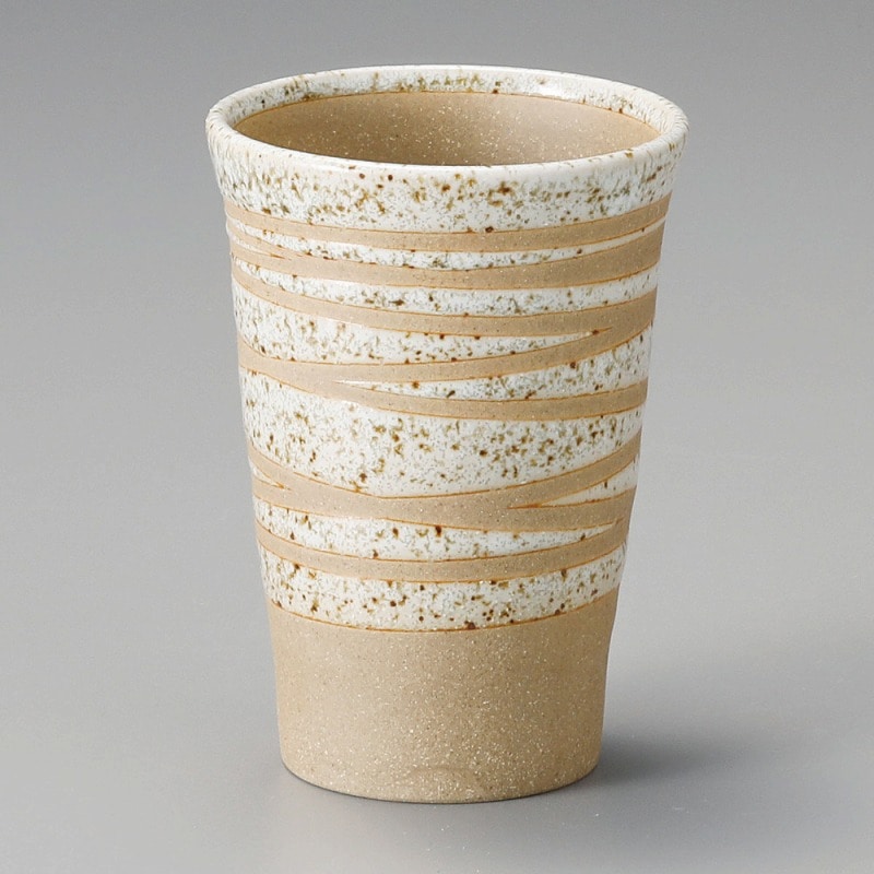 金正陶器 さざ波白フリーカップ 1個(ご注文単位1個)【直送品】