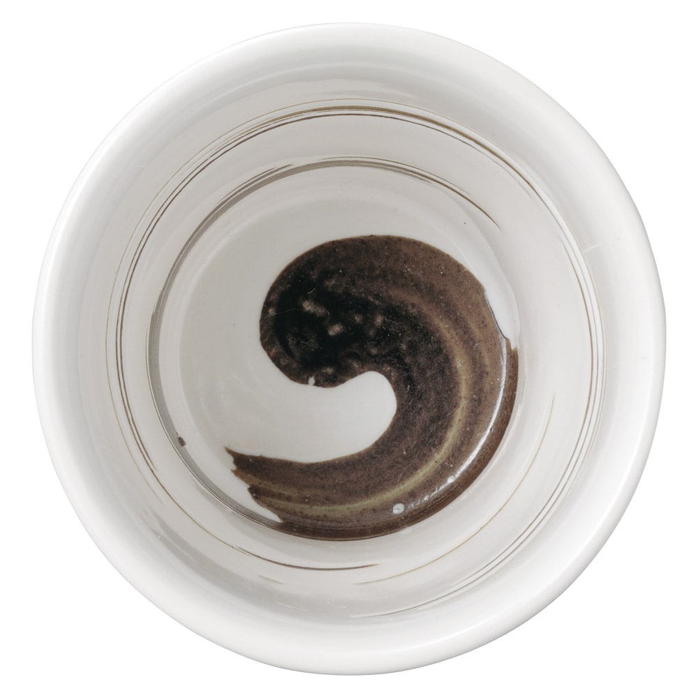 金正陶器 刷毛目けずり目カップ(白) 1個(ご注文単位1個)【直送品】