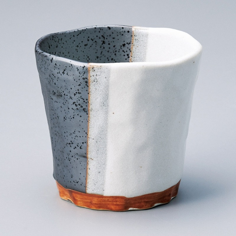 金正陶器 塗分ロックカップ 1個(ご注文単位1個)【直送品】