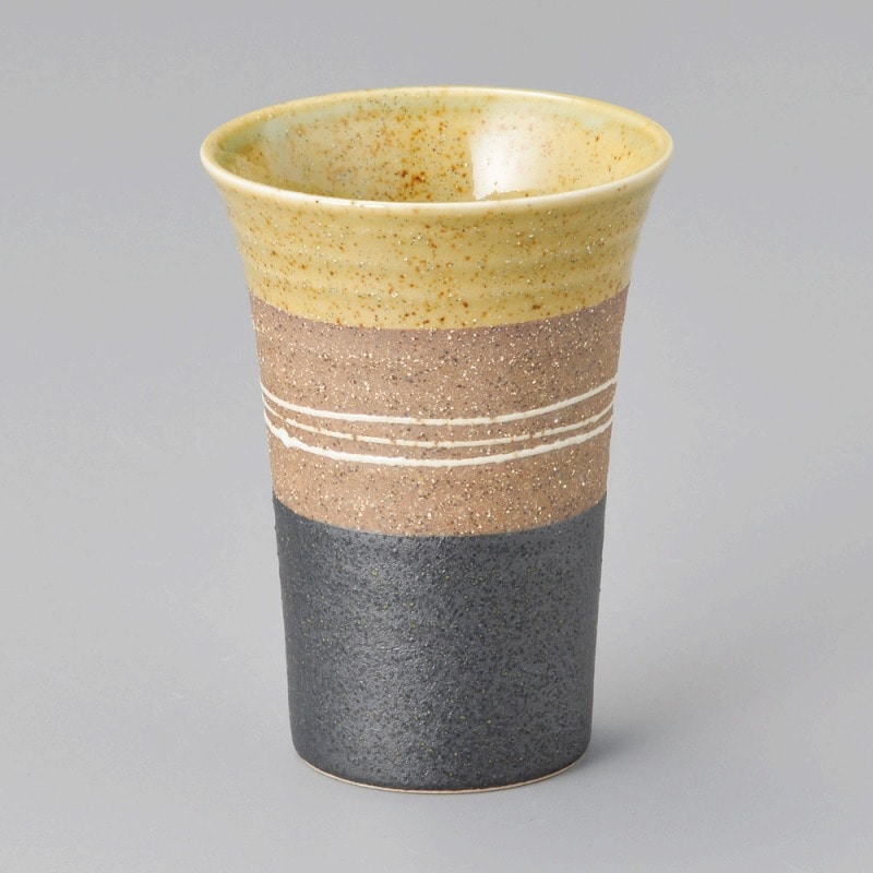 金正陶器 黄糸車反型ﾌﾘｰｶｯﾌﾟ 1個（ご注文単位1個）【直送品】