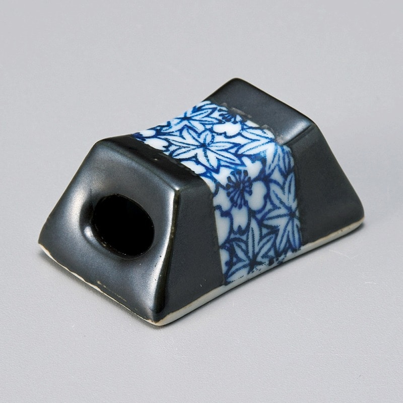 金正陶器 染付春秋筐箸置 1個(ご注文単位1個)【直送品】