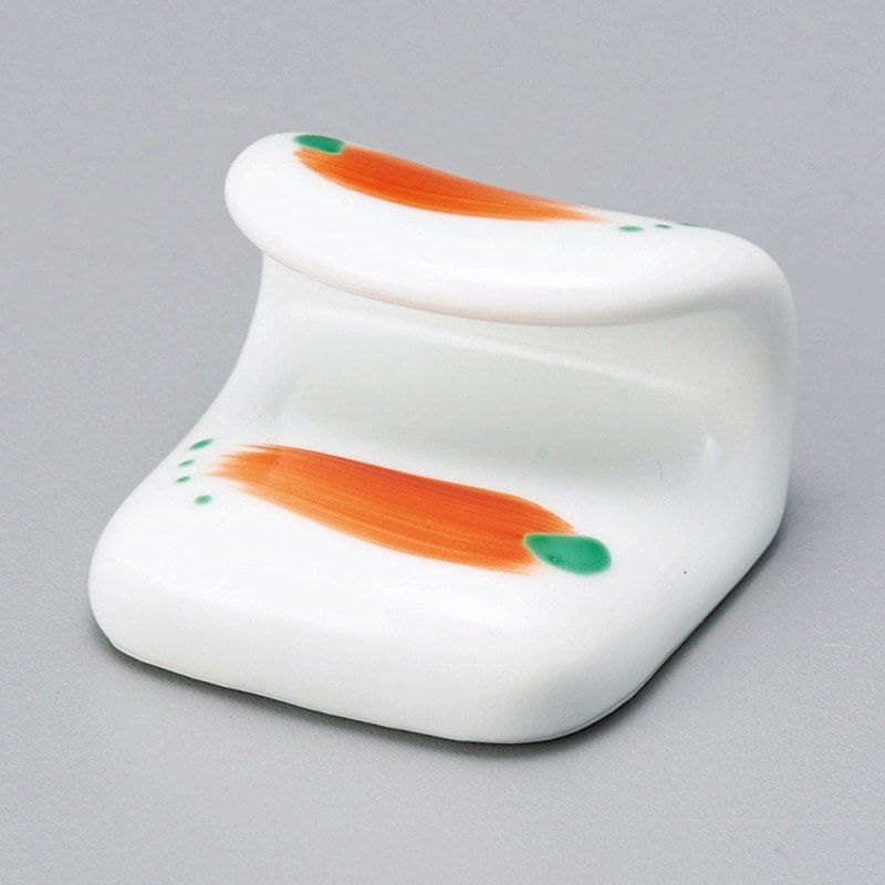 金正陶器 赤絵せせらぎ巻紙箸置 1個(ご注文単位1個)【直送品】