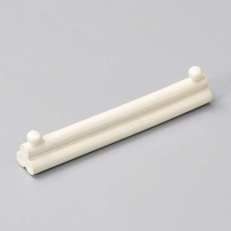 金正陶器 丸太スプーンレスト白マット箸置 1個(ご注文単位1個)【直送品】