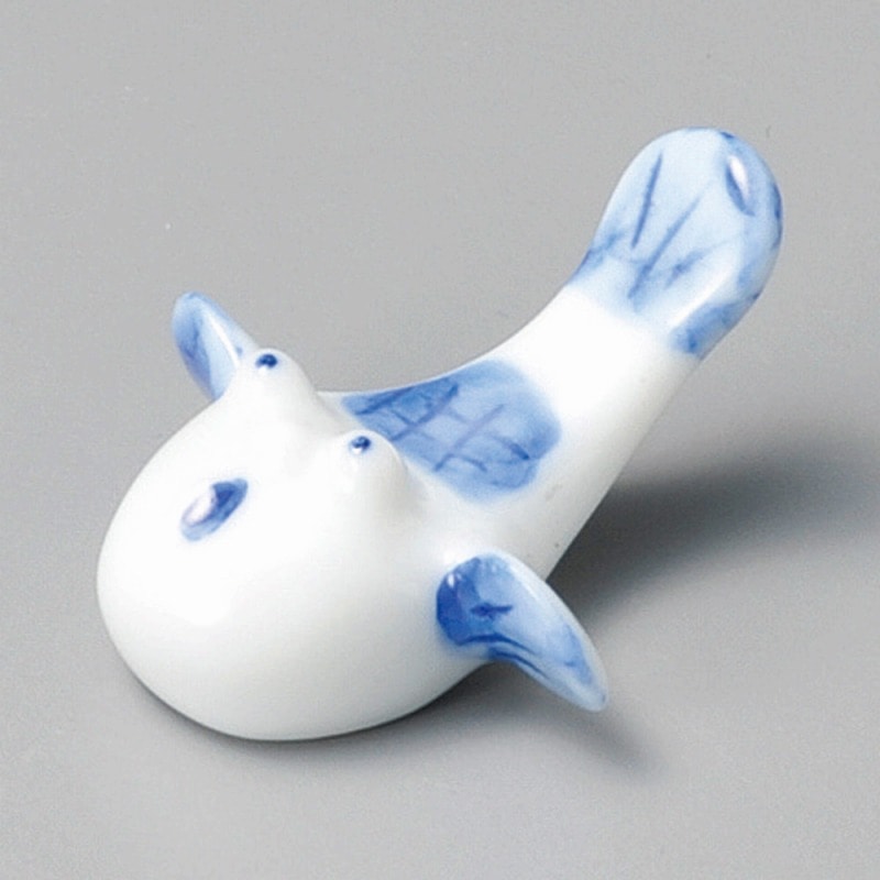 金正陶器 箸置青フグ 1個(ご注文単位1個)【直送品】