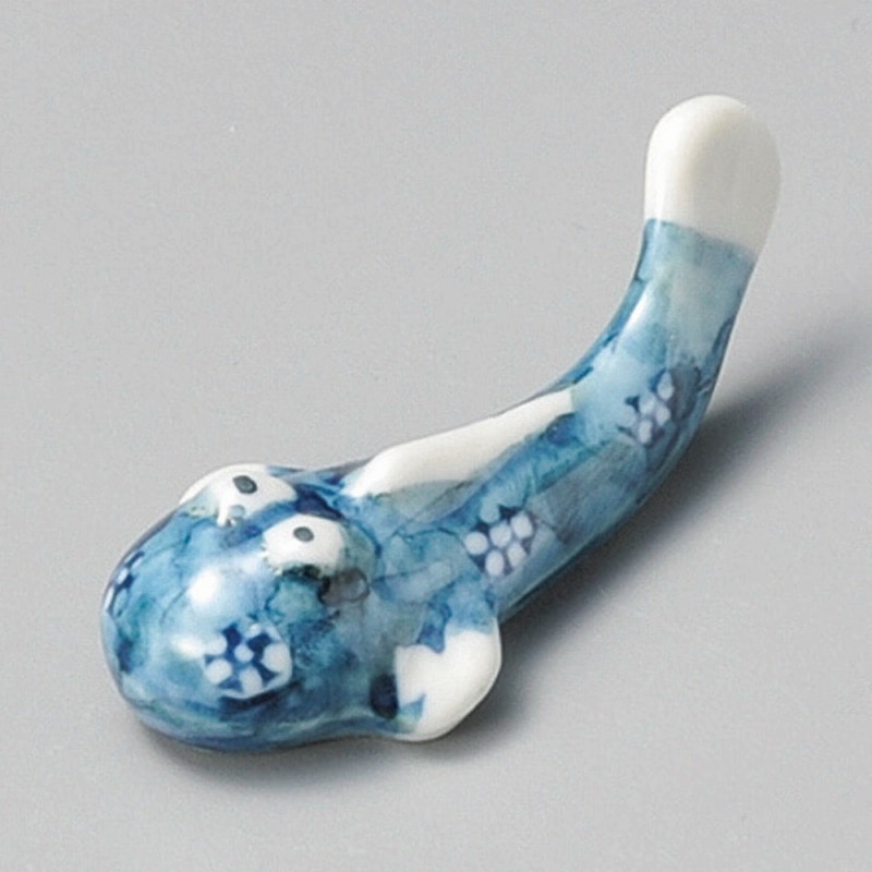 金正陶器 箸置青ムツゴロー 1個(ご注文単位1個)【直送品】