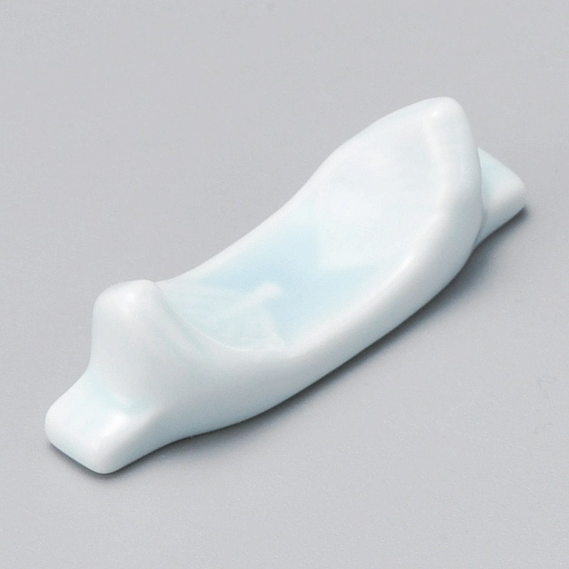 金正陶器 青磁笹舟箸置 1個(ご注文単位1個)【直送品】