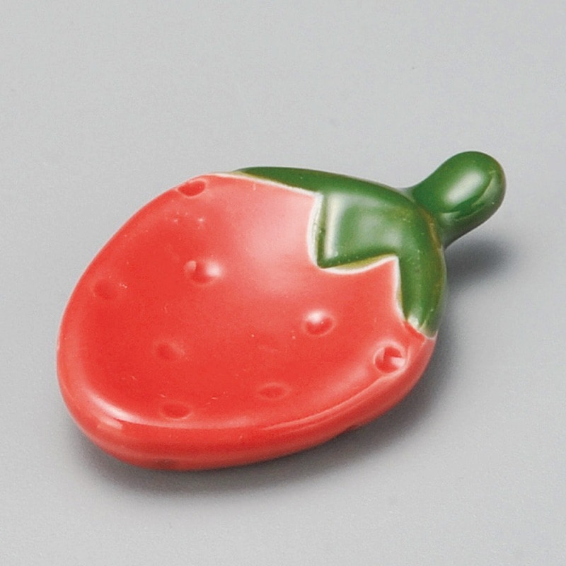 金正陶器 いちご赤箸置 1個(ご注文単位1個)【直送品】