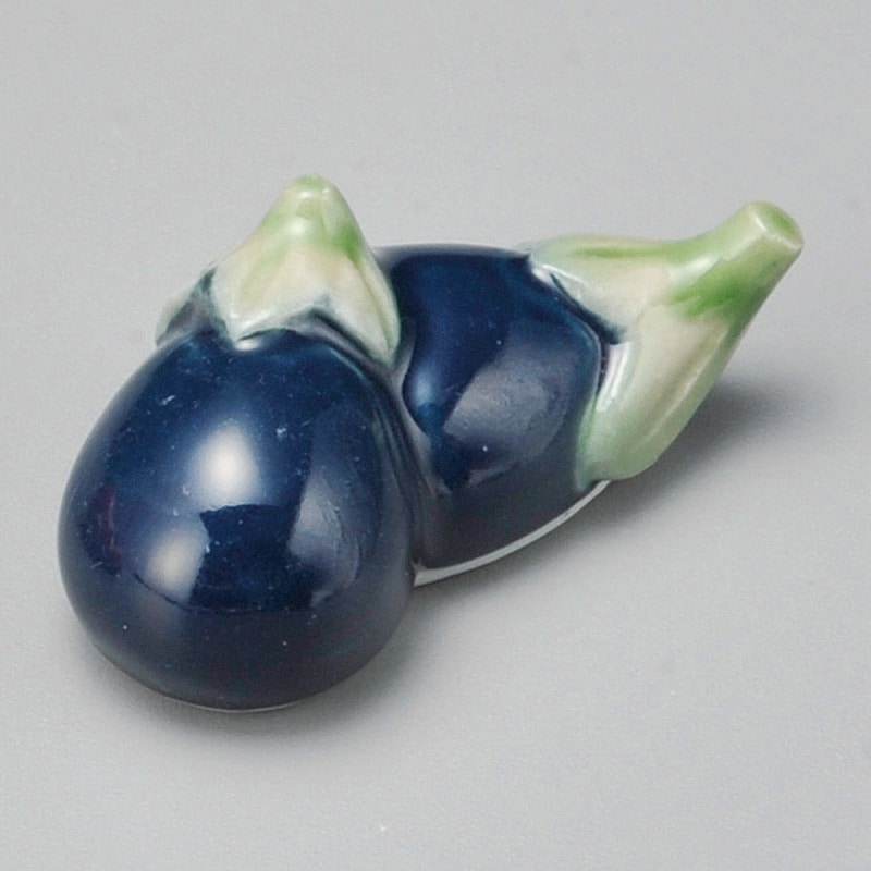 金正陶器 ナス箸置 1個(ご注文単位1個)【直送品】