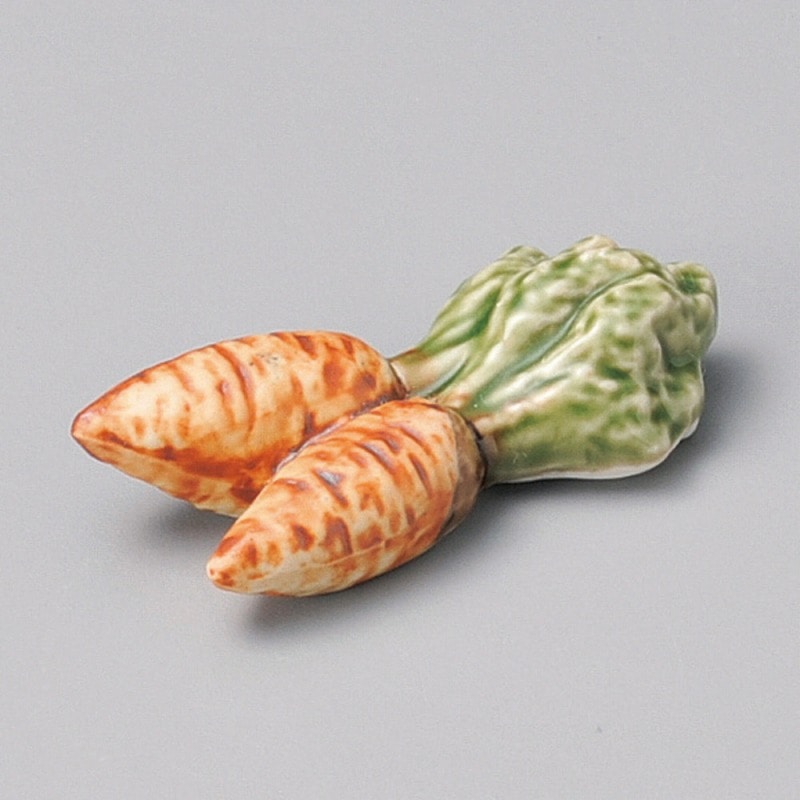 金正陶器 人参箸置 1個(ご注文単位1個)【直送品】