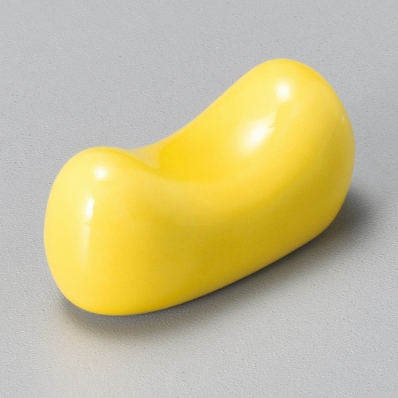 金正陶器 黄枕形箸置 1個(ご注文単位1個)【直送品】