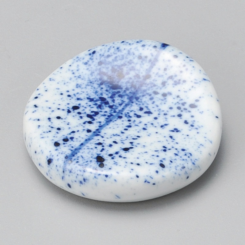 金正陶器 吹墨玉形箸置 1個(ご注文単位1個)【直送品】