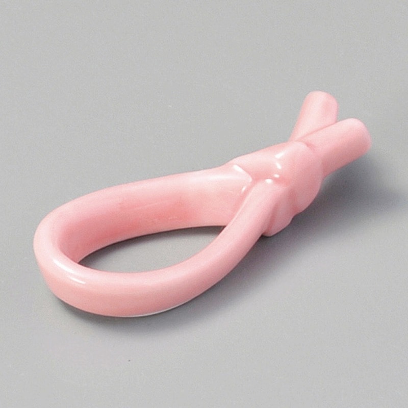 金正陶器 箸置ピンクムスビ 1個(ご注文単位1個)【直送品】