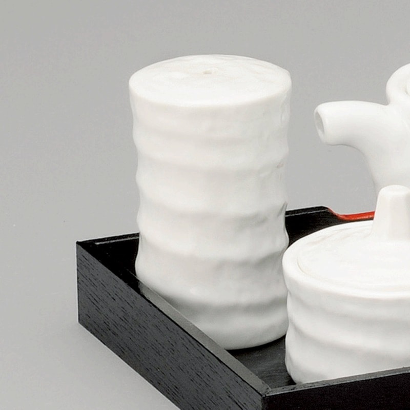 金正陶器 白磁つづみ形振掛 1個(ご注文単位1個)【直送品】