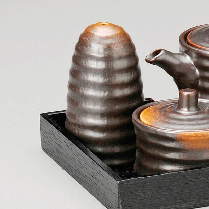 金正陶器 焼締一穴振掛 1個(ご注文単位1個)【直送品】