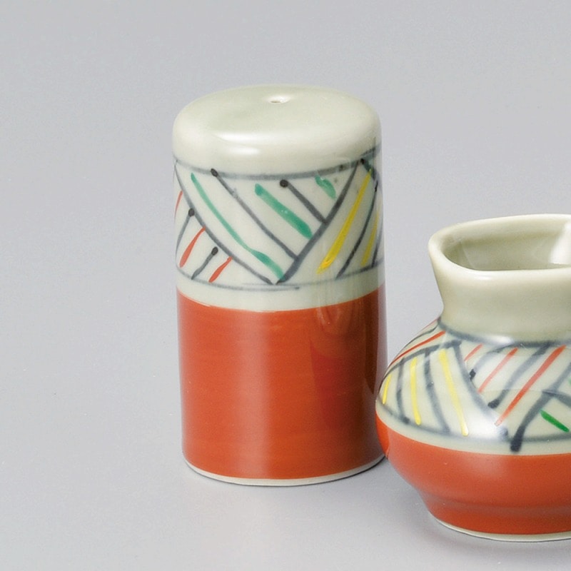 金正陶器 アジロ塩入赤(一ツ穴) 1個(ご注文単位1個)【直送品】