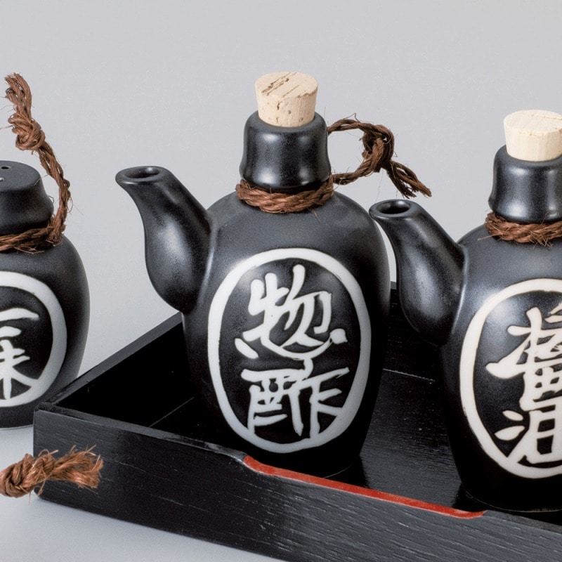 金正陶器 民芸黒マットソース入 1個(ご注文単位1個)【直送品】