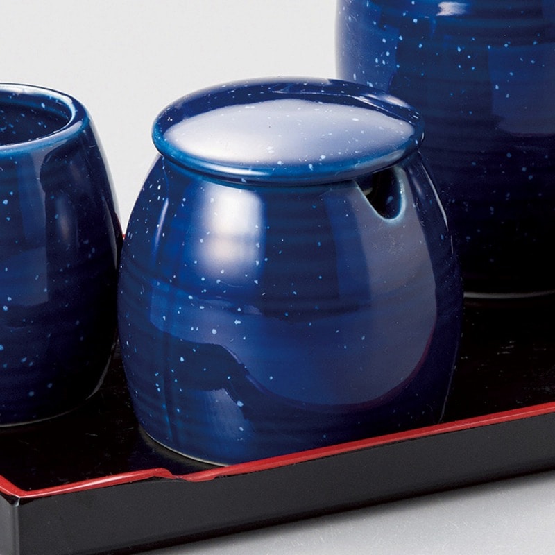 金正陶器 夜空夏目型辛子入 1個(ご注文単位1個)【直送品】