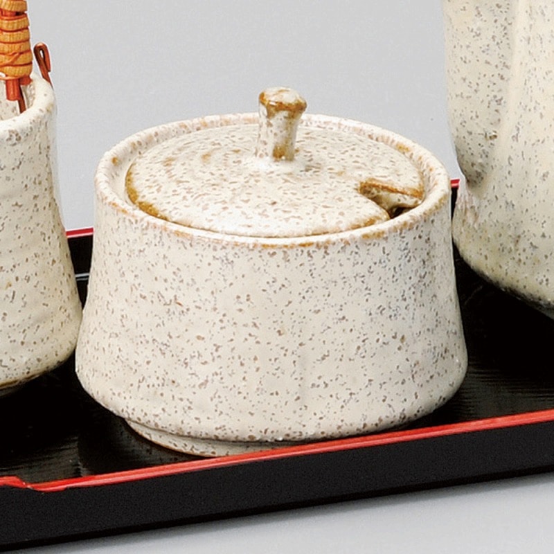 金正陶器 白釉辛子入 1個(ご注文単位1個)【直送品】