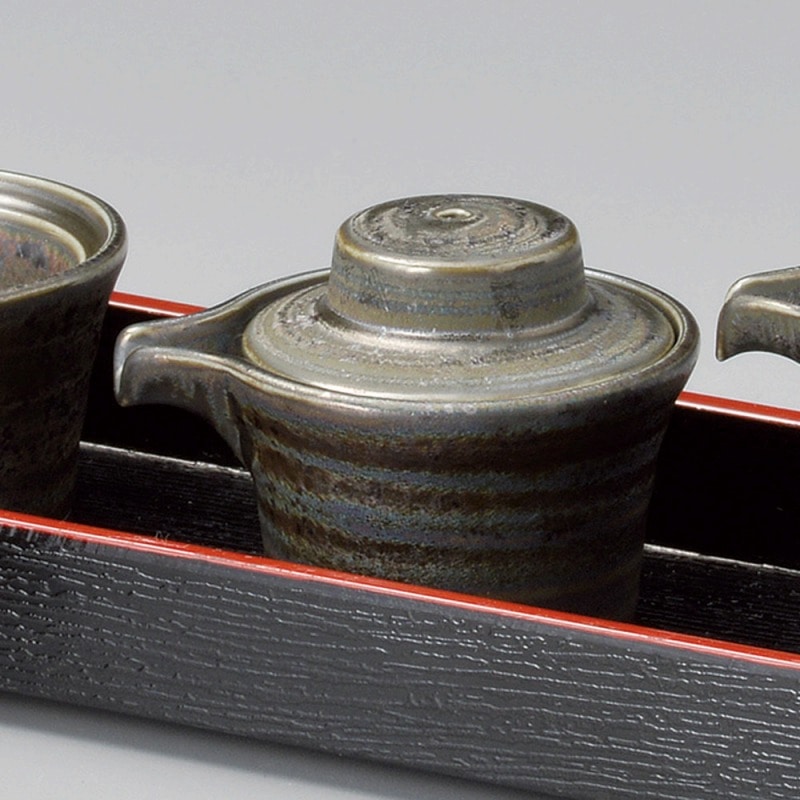 金正陶器 いぶし銀広口汁次(小) 1個(ご注文単位1個)【直送品】