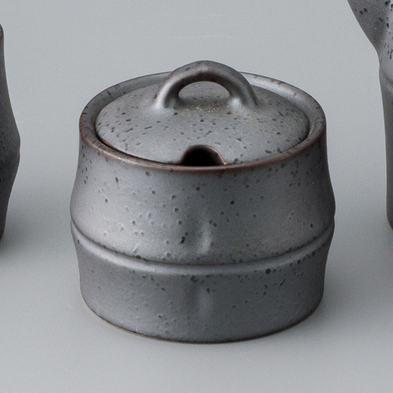 金正陶器 黒結晶辛子入 1個(ご注文単位1個)【直送品】