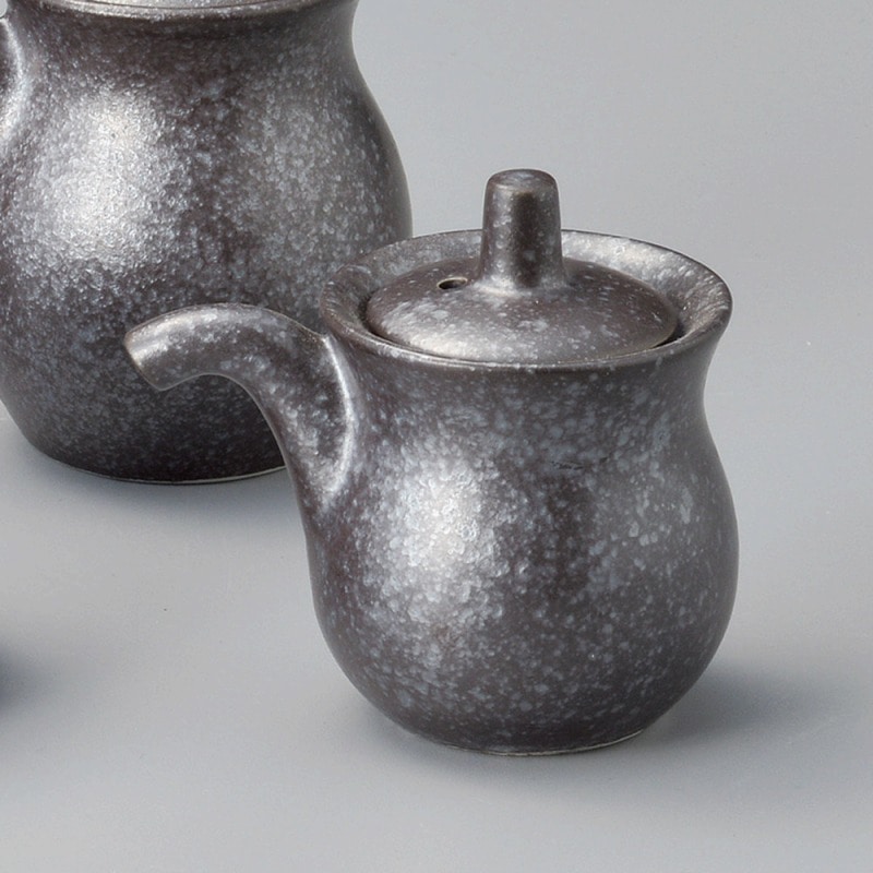 金正陶器 銀黒ひさご汁次(小) 1個（ご注文単位1個）【直送品】