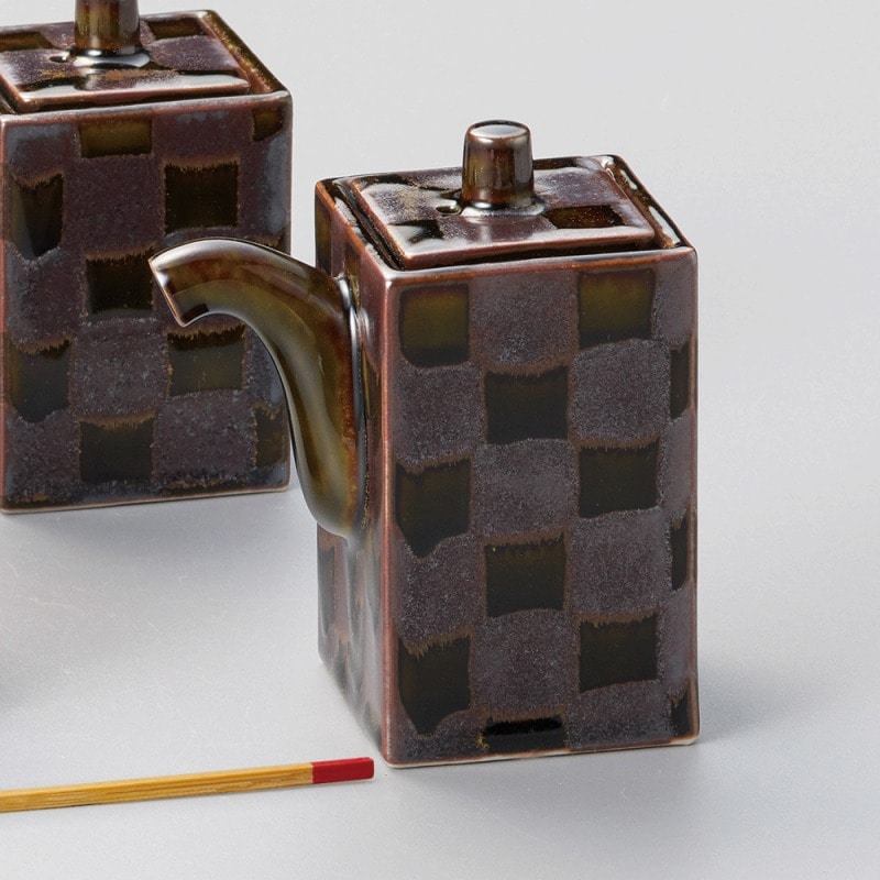 金正陶器 新緑市松角ｿｰｽ 1個（ご注文単位1個）【直送品】